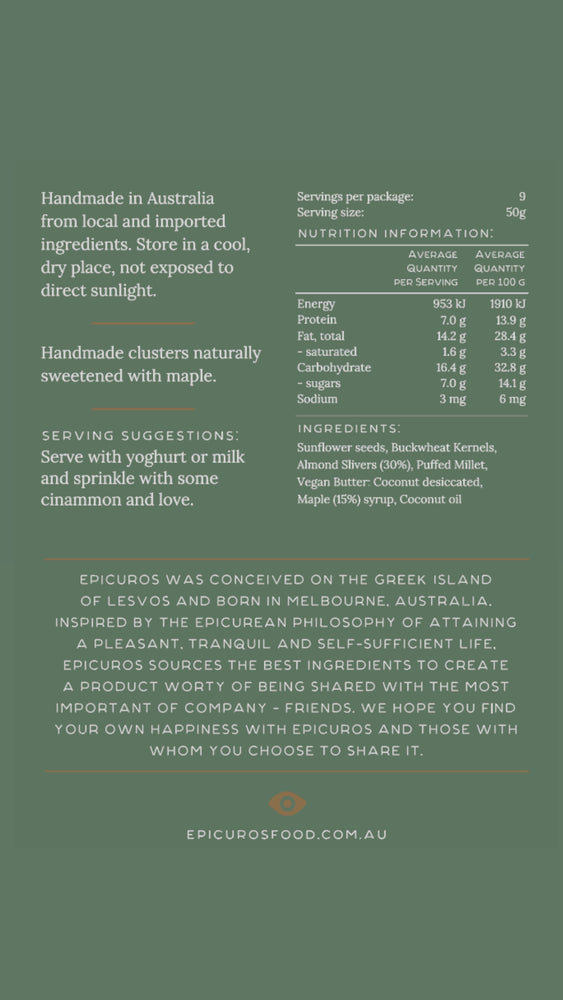 
                  
                    VEGAN MAPLE & ALMOND CLUSTERS
                  
                