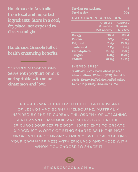 
                  
                    FIG, WALNUT & CINNAMON GRANOLA
                  
                